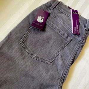 New Gloria Vanderbilt Gray Straight Cut Jeans with Tags - Size 8 Average